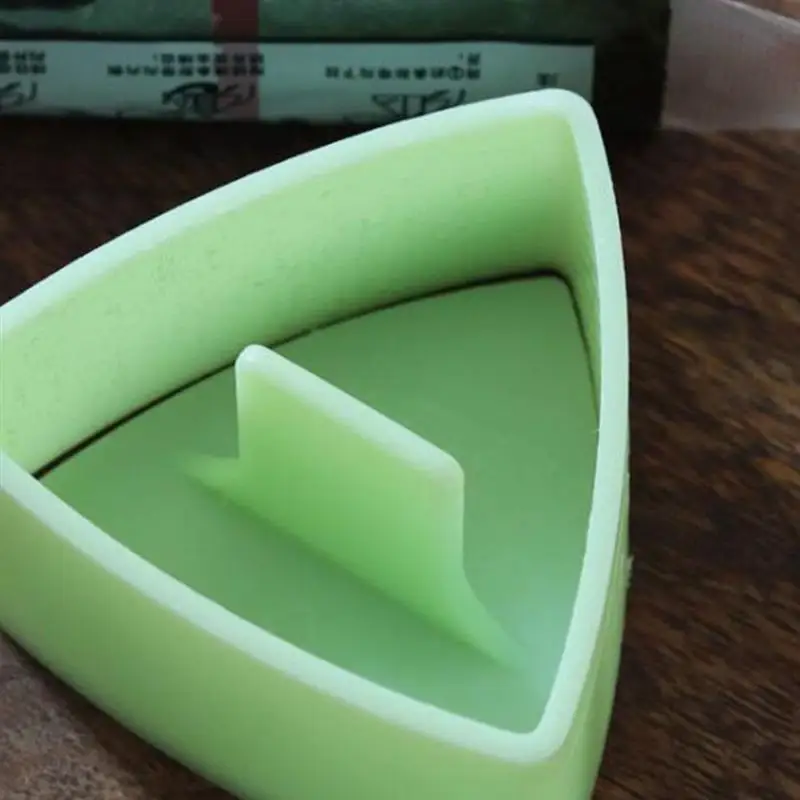 DIY треугольная форма для рисовых шариков антипригарная суши кухня морские водоросли форма для рисовых шариков сухие жареные морские водоросли формы для бенто(светильник зеленый