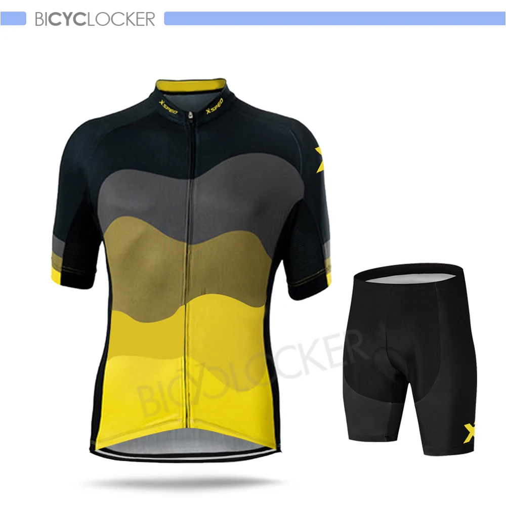 Normal Cycling Set Одежда для велоспорта с коротким рукавом, комплект Джерси Pro Team MTB, одежда для велоспорта, летняя стильная простота, Мужская гоночная форма для шоссейного велосипеда - Цвет: Normal Cycling Set