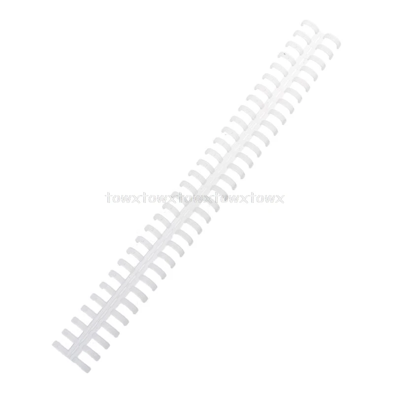 Clear 30 Holes Circles Ring Loose-leaf Paper Book Scrapbook Album Binding Plastic Binder Spiral A4 Notebook Supplies O11 19 Dropship - Color: Clear