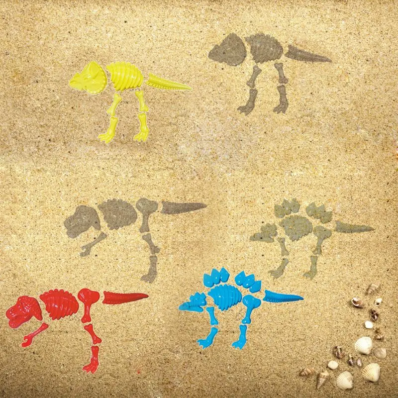 Забавный динозавр скелет кости Песок Плесень Пляжные Игрушки для маленьких детей Дети Лето Q6PD
