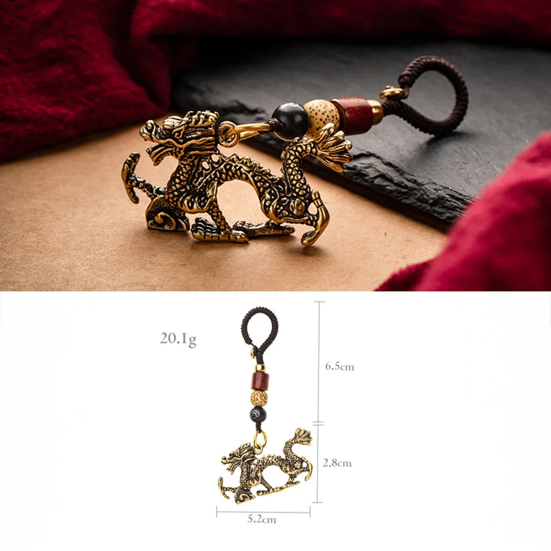 dragon beast pendant brass (2)