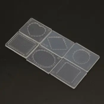 

6Pcs Mini Heart Square Nail Art Silicone Mold Geometric Shape Template Acrylic Gel Tools Resin Mold Jewelry Making Tools