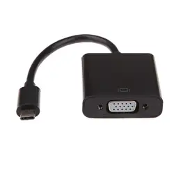 USB3.1 type C Мужской VGA Женский адаптер usb type-C передача на VGA кабель HD 1080P для MacBook Chromebook Горячая Прямая поставка