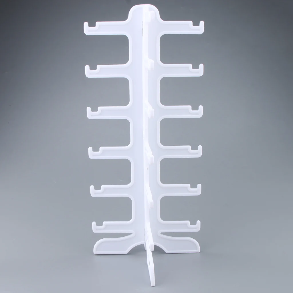 Plastic Sunglass Display Show Case Rack Shelf Eye glasses Show Stand Holder 6 Layer Jewelry Packaging