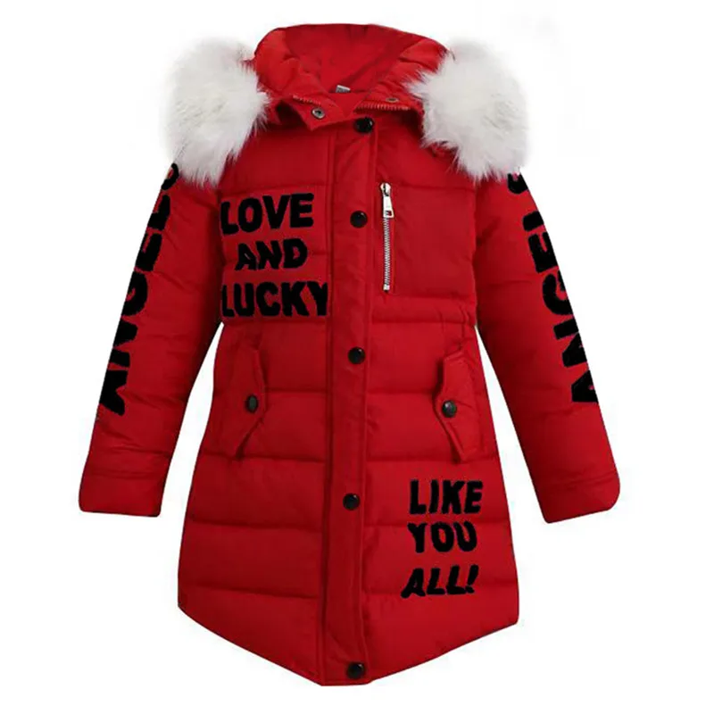 Одежда для маленьких девочек, детская зимняя теплая куртка и верхняя одежда с длинными рукавами, хлопковая стеганая верхняя одежда для девочек, пальто для девочек на Рождество - Цвет: as picture