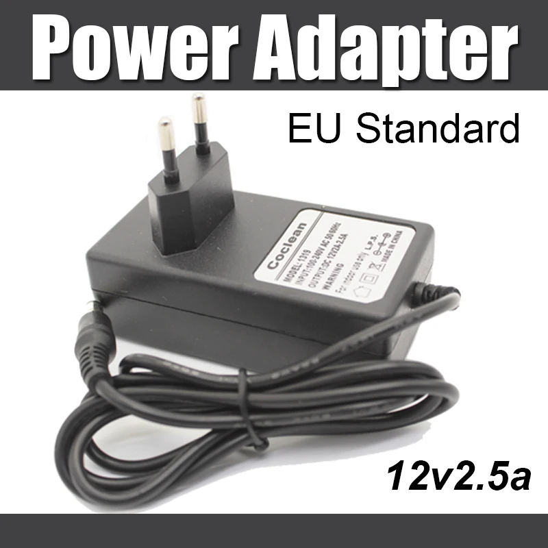 

Power Adapter DC 12v 2.5A EU Standard Plug Power Supply Works With IP Camera, NVR, CCTV DVR, CCTV Camera