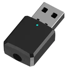 ALLOYSEED USB Bluetooth 5,0 Dongle адаптер Мини 3,5 мм AUX стерео Музыка Аудио Bluetooth приемник передатчик для автомобиля ПК ТВ динамик