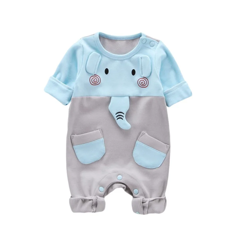 QL Детские комбинезоны для новорожденных; сезон осень-лето; комбинезон для девочек и мальчиков с принтом героев мультфильмов; ползунки; одежда - Цвет: QL