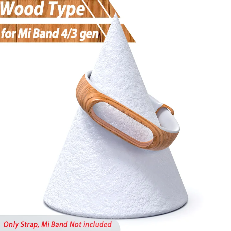Wood Type Для Xiaomi mi Band 4 ремешок band 4 mi Band 4 3 браслет силиконовый камуфляж Замена ремешка Карлос Корреа аксессуары Замена 4 - Цвет: Wood Type
