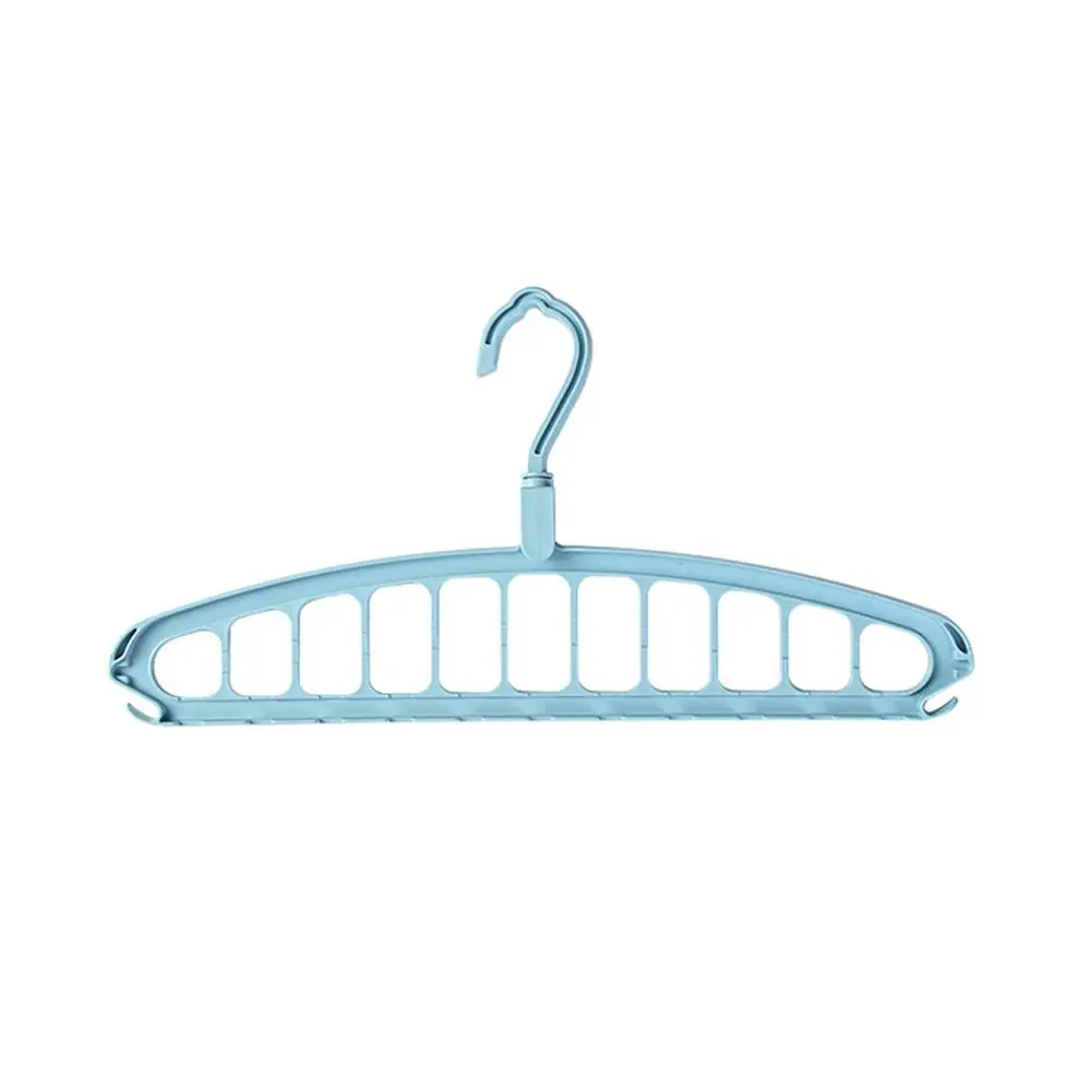 Light blue C Многопортовые опорные круглые вешалки для одежды, сушилки для одежды, многофункциональные пластиковые вешалки для шарфов, вешалки для одежды, вешалка для хранения - Цвет: Light blue C