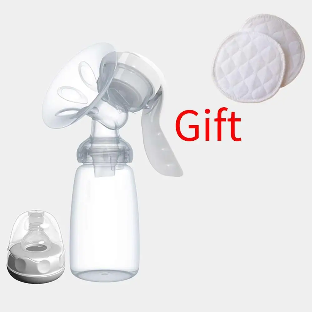 

Manual Breast Pump Powerful Baby Nipple Suction 150ml Feeding Milk Bottles Breasts Pumps Bottle Sucking Baby Products Feeding