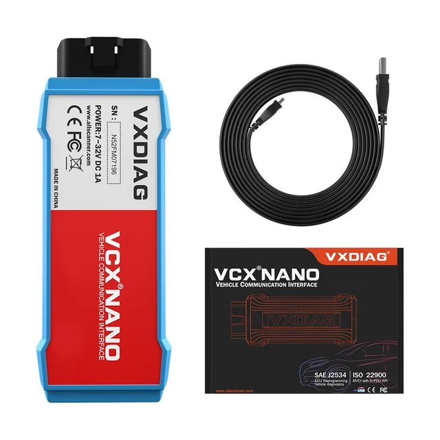 VXDIAG NANO OBD Diagnostic Tool For Opel OBD2 Auto scanner V120 For Ford/Mazda Wifi version Programming For Toyota V15 For JLR 6