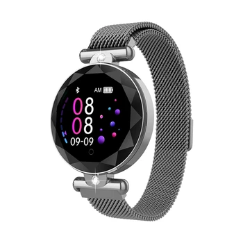 

HFES Women Smart Watch Blood Pressure Heart Rate Sleep Monitor Peeter Gift for Girl -Silver