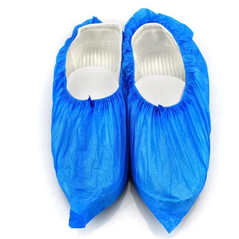 

100 Pcs/Pack Waterproof Boot Covers Plastic Disposable Shoe Covers Elastic Protective Homes Overshoes Drop shipping