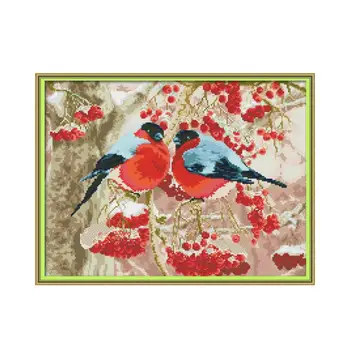 

Bullfinch Diamond painting cross stitch kit Square Round Drill stitching embroidery DIY handmade needlework
