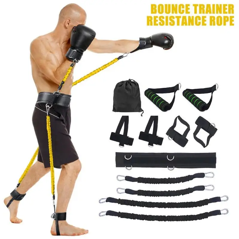 

Body Band Exercise Belt For Jump Training Workout Leg Tennis Fitness Exercise Bouncing trainer for Men Women Stretching Strap Se