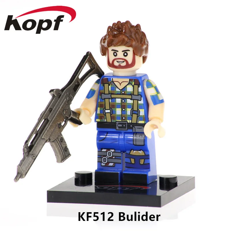 KF512 Without Box Kopf строительные блоки browl stars Sky Fox Glory Авангард с Настоящее металлическое оружие фигурки оружия куклы для детей Детские игрушки KF671 - Цвет: KF512 Without Box