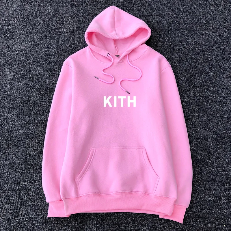Женские и мужские модные толстовки с капюшоном kith, хлопковые зимние уличные трендовые спортивные толстовки для бега, мужские толстовки - Цвет: 16