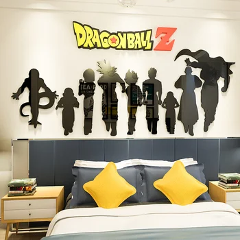 

Dragon Ball Z Cartoon Acrylic 3D solid crystal bedroom wall with living room classroom stickers coffee shop decoration ideas