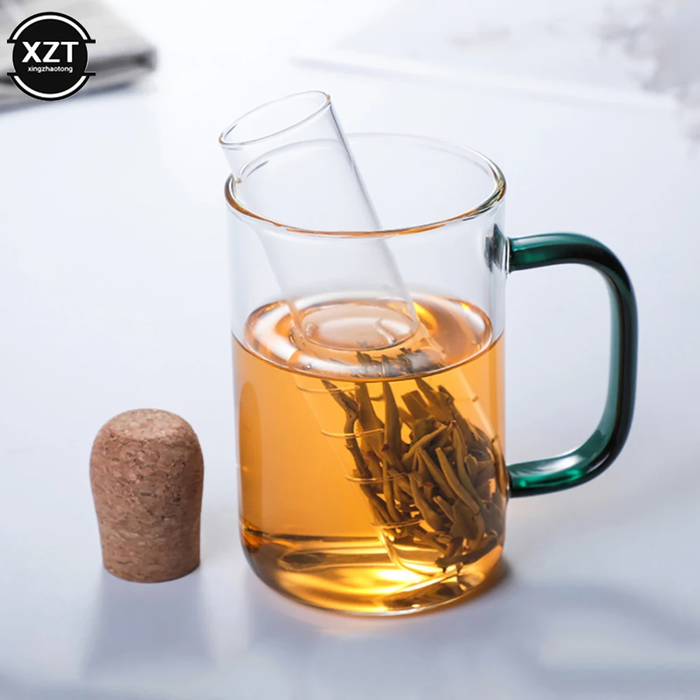 NEW Glass Tea Infuser Empty Bottle Mini Transparent Tea Strainer Cork Glass Bottle Tube Brewing Test Tube Set Kitchen Tools tea infuser tea strainer tea filter