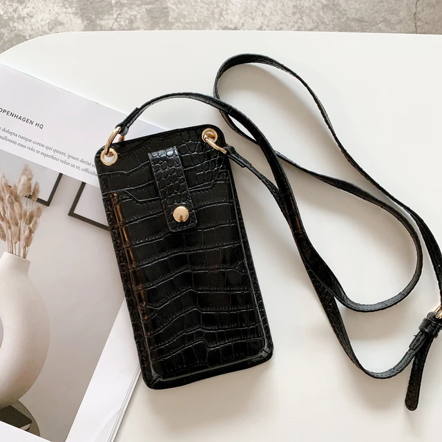 Luxury Universal Crocodile Leather Phone Bag For Samsung/iPhone/Xiaomi Wallet Case Women Crossbody Bag Cover Phone Pouch Pocket 2