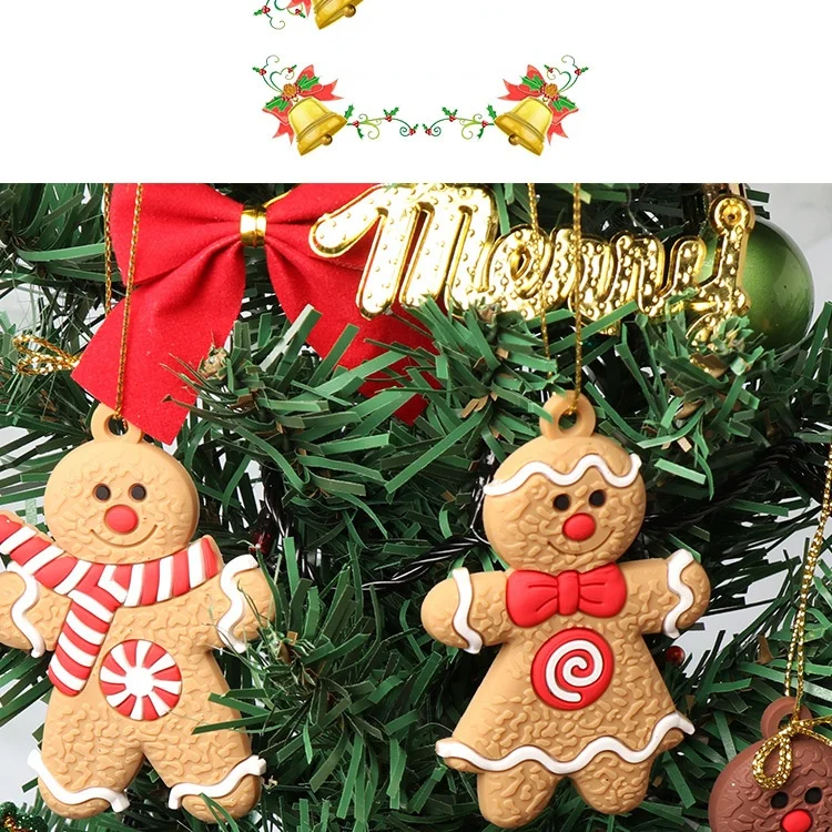 MUNSKT 15 Pièces Bonhomme Pain D'Epice Avec Cordes