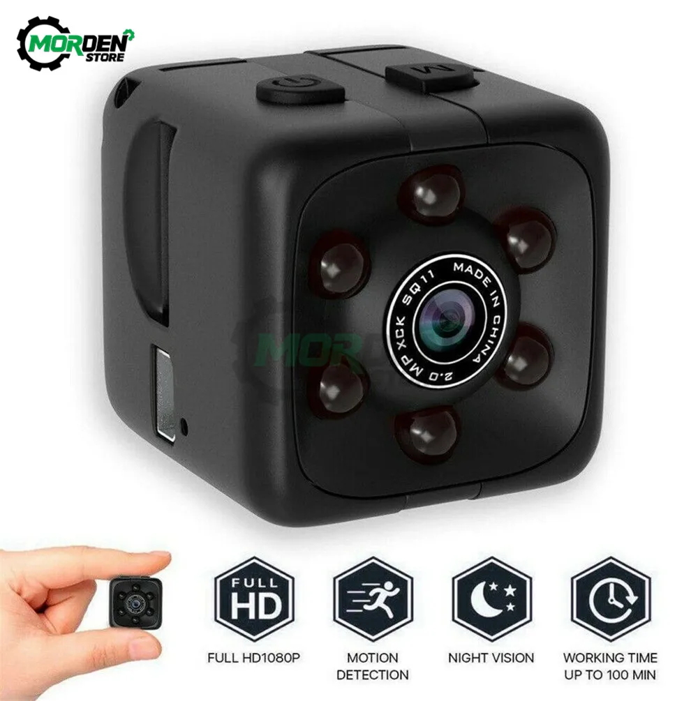 Мини-камера HD 720P 1080P SQ11 датчик ночного видения видеорегистратор движения