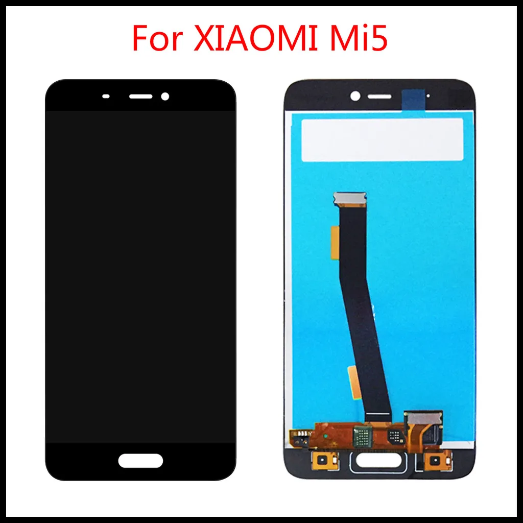 

1Pcs 100% Tested For XIAOMI Mi5 LCD Touch Screen Digitizer Replacement Full Assembly With Frame For XIAOMI Mi5 Display