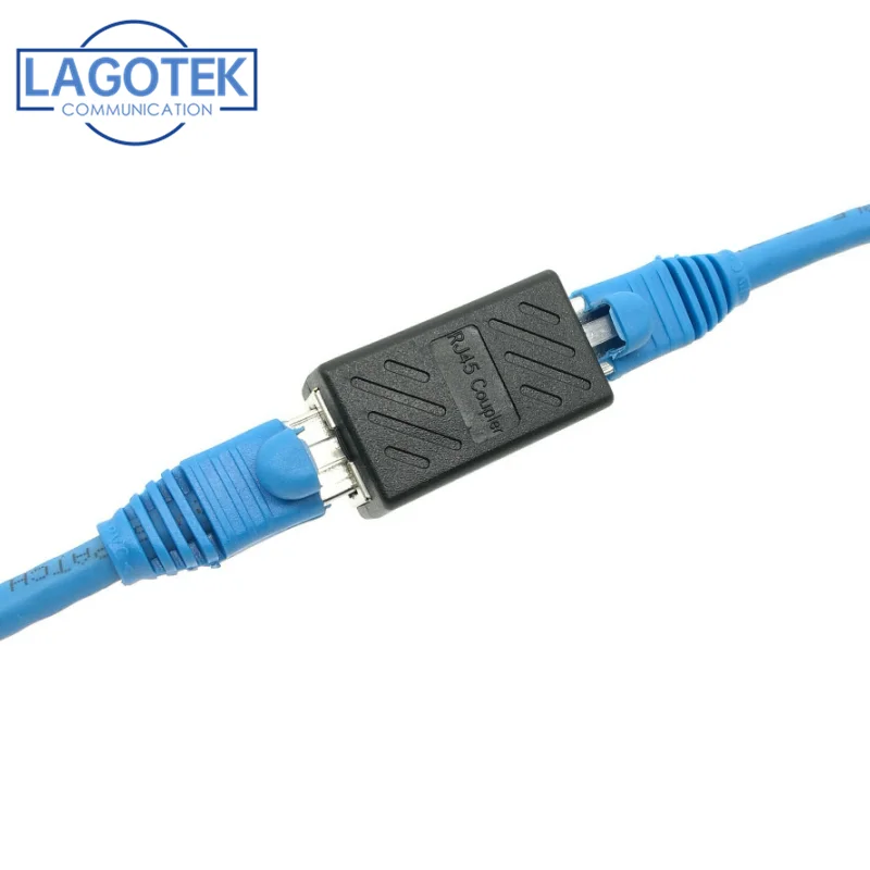 2 Pcs RJ45 CAT5 Coupler Plug Network LAN Cable Extender Connector Adapter TDCA 