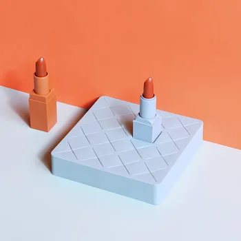 

8/16/24 Grid Silicone Makeup Organizer Storage Box Embedded Lipstick Case Eyebrow Pencil Holder Display Stand Makeup Organizer
