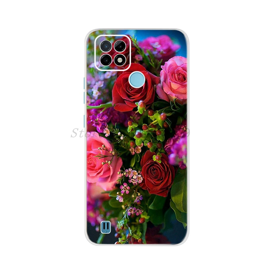 mobile phone case with belt loop For Cover OPPO Realme C21Y Case New Fashion Pattern Printed Phone Cover For Realme C21Y C21 Y RMX3261 RealmeC21Y C 21Y Coque 6.5 mobile pouch