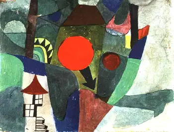 

6 Hand Painted Art Paintings by College Teachers - With the Setting Sun Paul Klee abstract - Oil Painting on Canvas