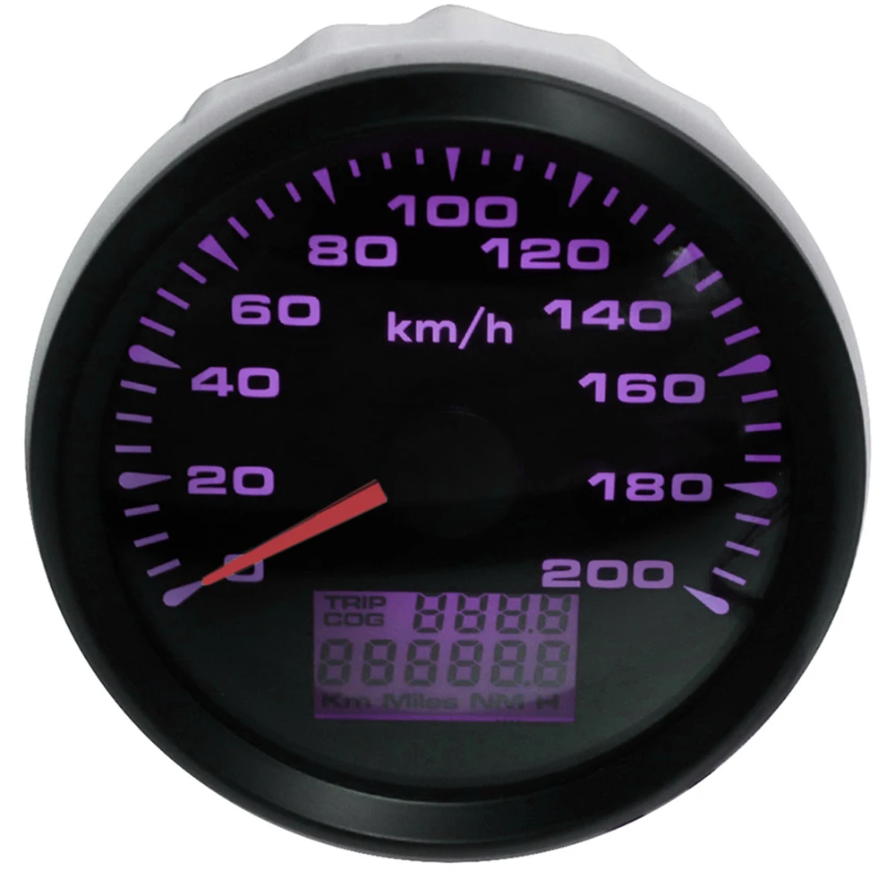 Цифровой GPS Спидометр 9~ 32 В для мотоцикла лодки автомобиля спидометр 120 км/ч 200 км/ч дисплей с 7 цветов подсветка