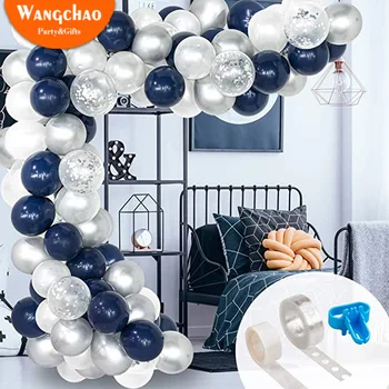 

Birthday Latex Balloons Ink Blue and The Clear Transparent Stars Balloon Birthday Party Helium Air Balls Wedding Decoration