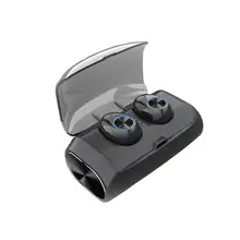 Гарнитура TWS 5,0 Беспроводная спортивная черная технология гарнитура Мобильная мощность 2 в 1 удобные наушники-вкладыши стерео