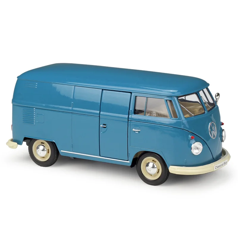 Велли 1:24 литье под давлением VW T2 1972 T1 1963 автобус красный крем синий высокая
