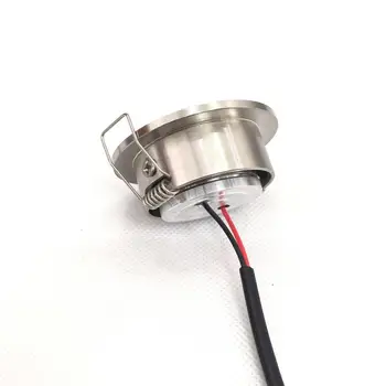 

52mm spot cut size 45mm 20pcs/lot 3W Small Led Downlights Recessed Mini Adjustable Cob Cabinet Spot Lights Hole Size 40-45mm