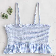 ZAFUL бикини в клетку с оборками