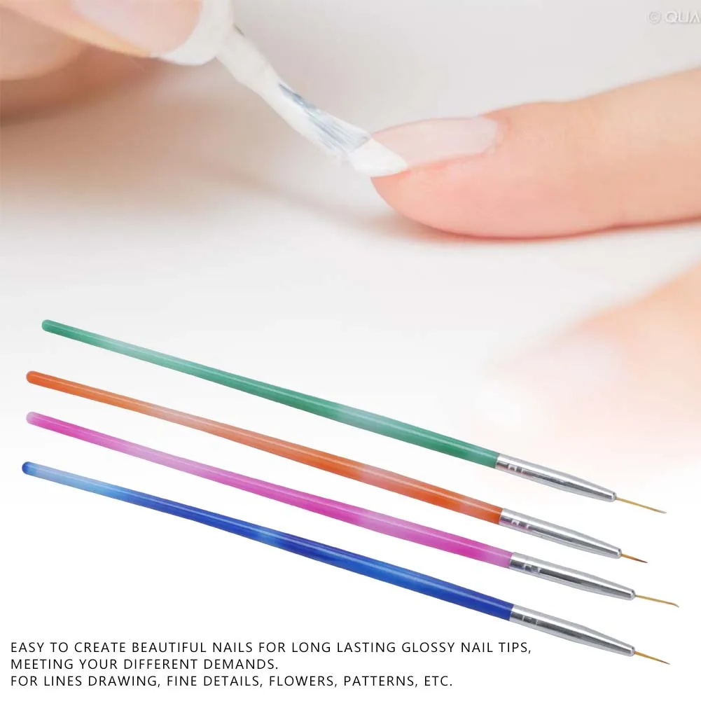 4 шт./компл. Pro Nail Art нажмите с силой так, рисунок пером польский кисти для макияжа, инструменты для маникюра
