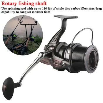 

High Speed Fishing Tools Never-Rust Left Right 13+1BB 5.2:1 Metal Spinning Reel Sea Fishing Wheel Fishing Long Shot Reel