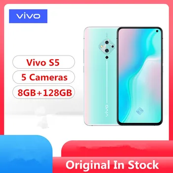 

DHL Fast Delivery Vivo S5 4G LTE Cell Phone Snapdragon 712 Android 9.0 6.44" Super Amoled 8GB RAM 128GB ROM 48.0MP Fingerprint