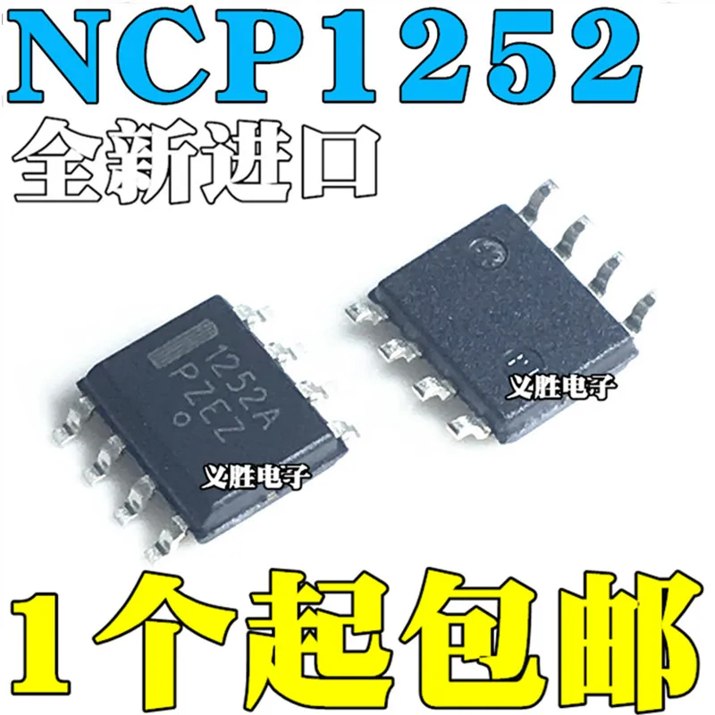 10 шт./лот новый оригинальный NCP1252ADR2G NCP1252A 1252 a SOP8 пластырь 8 футов | Электронные