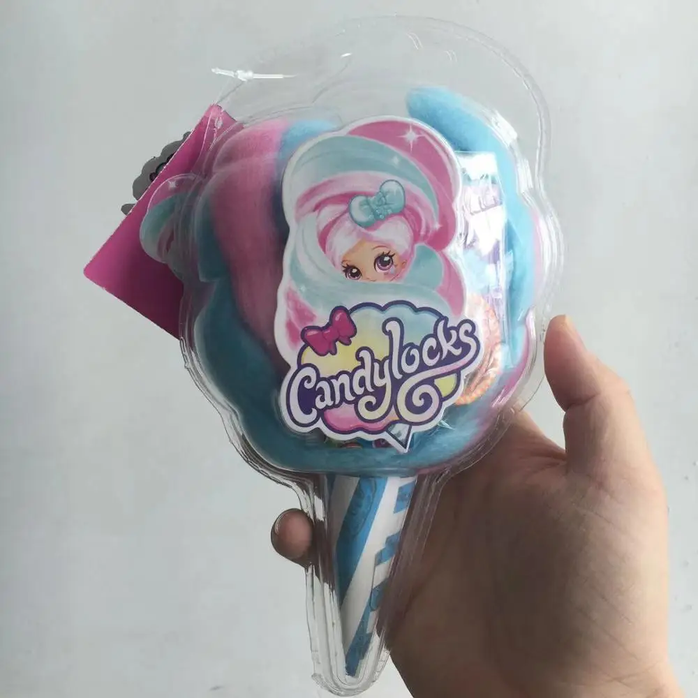 Blue Pink Новейший опционный Candylocks сладкое угощение игрушки 30 см сюрприз Зефир волосы Мути-цвет с ароматизированной кукла прическа Игрушка Дети подарки - Цвет: Blue Pink