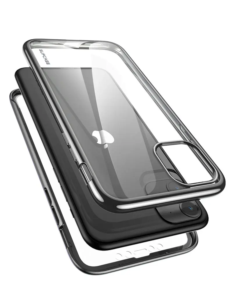 SUP чехол для iPhone 11 чехол 6,1() UB электро металлическое гальваническое покрытие+ ТПУ полный корпус Гибридный чехол со встроенной защитной пленкой