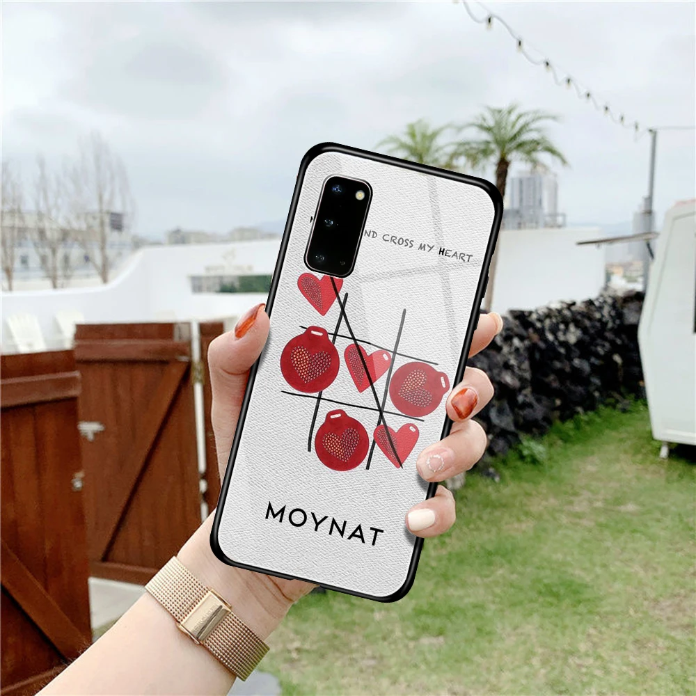 Французский модный бренд чехол для телефона MOYNAT закаленное стекло Samsung S20 Plus S7 S8 S9