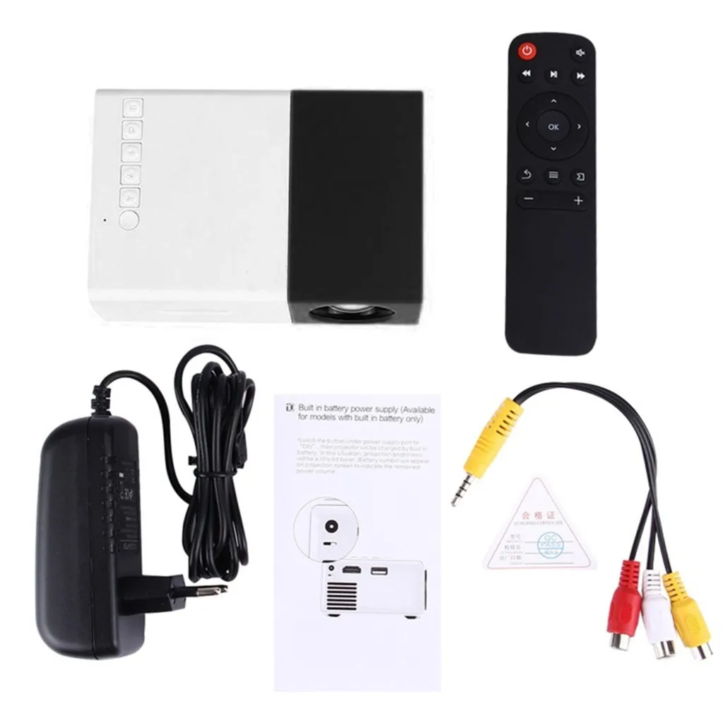 Аксессуары мини-проектор портативный цветной с Hdmi Usb Av интерфейсы и пульт дистанционного управления панели солнечных батарей Аккумулятор#12