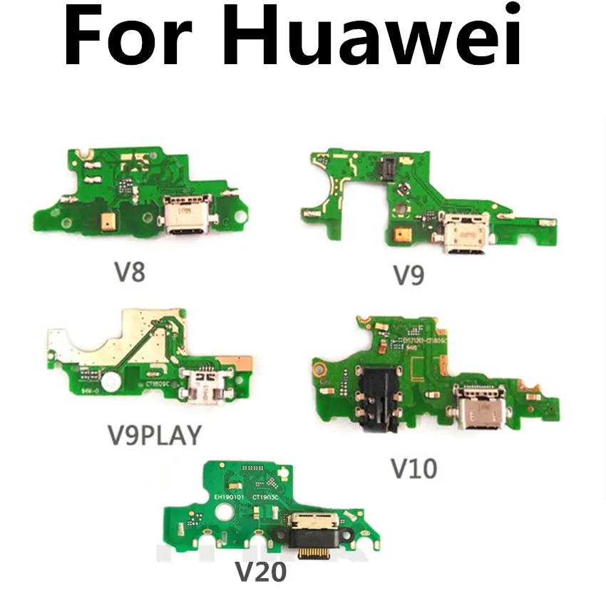 Для Huawei honor v8 v9 v9play v10 V20 USB зарядка материнская плата зарядная гибкий кабель Разъем