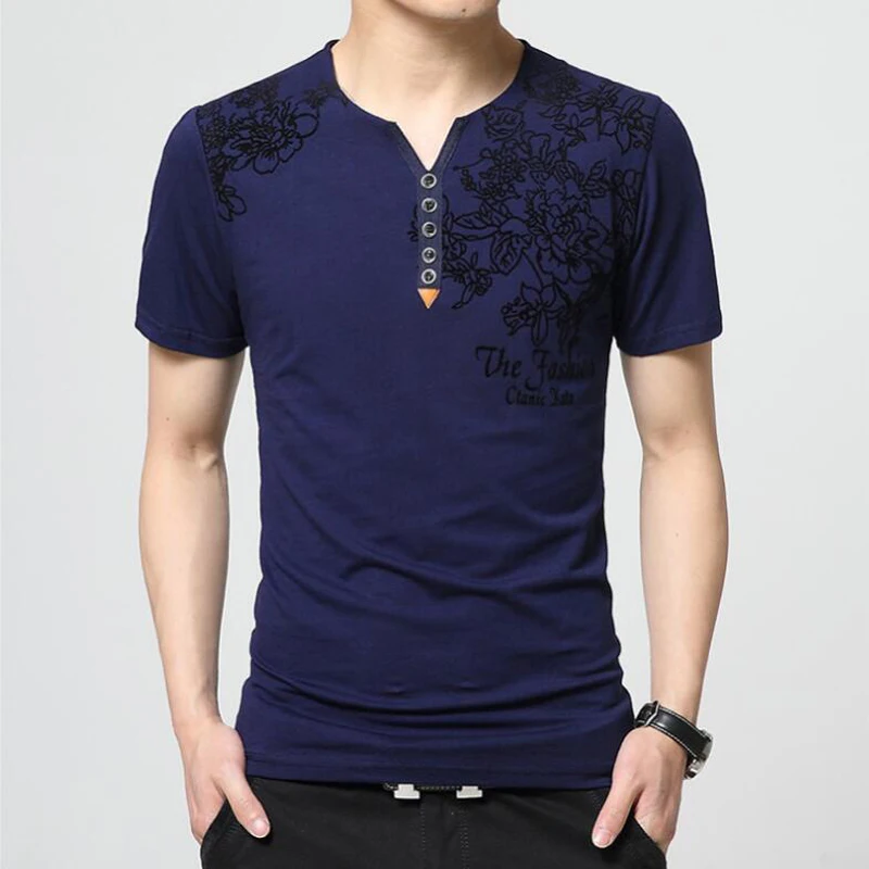 Принт 5XL Футболка мужская летняя модная футболка с коротким рукавом Camiseta Masculina Мужская дышащая хлопковая облегающая футболка