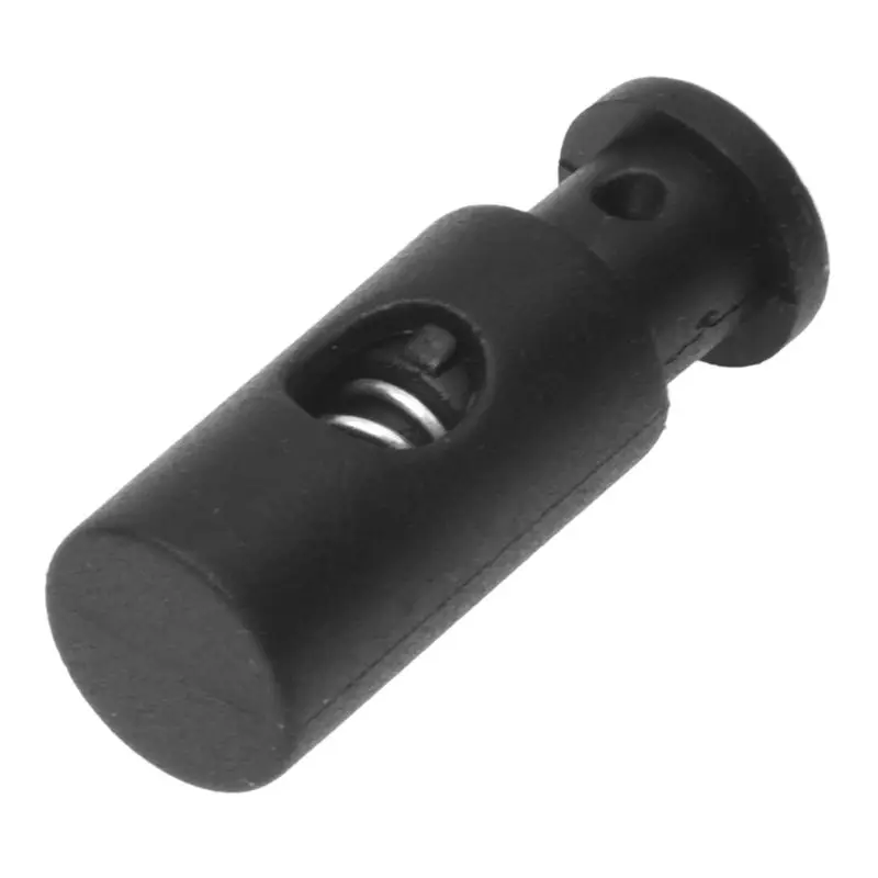

Single Hole Cord Locks Stoppers for Clothes Tent 6mm Dia 20 Pcs