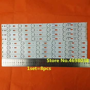 

1set=8pcs LED backlight strip for LED39E330CE LED40F3300DC 35016696 35016697